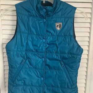 American Eagle Outfitters Teal Puffer Vest